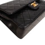 Chanel Quilted Lambskin 24K Gold Medium Double Flap Shoulder Bag