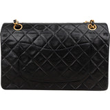 Chanel Quilted Lambskin Medium 24K Gold Double Flap Shoulder Bag