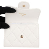 Chanel Quilted Caviar Leather Classic Coin Mini Wallet