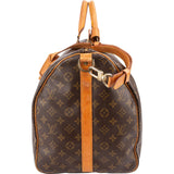 Louis Vuitton Monogram Canvas Keepall 55 Bandoulière Travel Bag