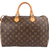 Louis Vuitton Monogram Canvas Speedy 35 Handbag