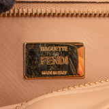 Fendi Shearling Multi Baguette Buckle Shoulder Bag