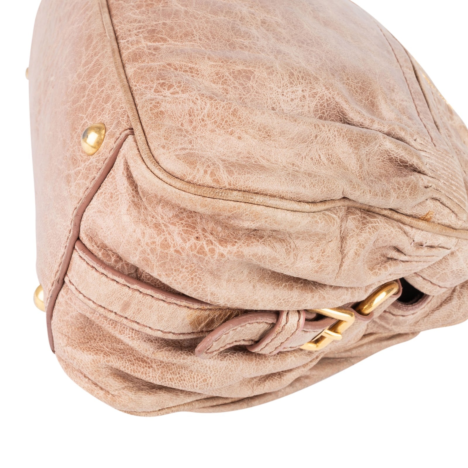 [🔄️B24 / F13] Miu Miu Vitello Lux Coffer Handbag - vintageandkickz