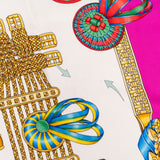 Hermès Les Rubans du Cheval Silk Carre 90 Scarf Tuch