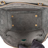 Celine Grey Leather Grained Calfskin Belt Handbag