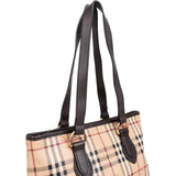 Burberry Haymarket Check Tote Shoulder Bag