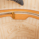 Louis Vuitton Monogram Damier Azur Canvas Neverfull MM Shoulder Bag