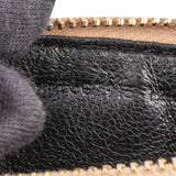 Saint Laurent Matelassé Grained Leather Cassandre Mini Wallet