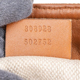 Gucci Monogram GG Canvas Web Tote Shoulder Bag