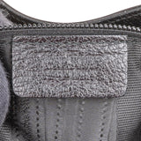 Salvatore Ferragamo Black Leather Gancini Melike Tote Shoulder Bag