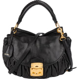 Miu Miu Matelassé Leather Coffer City Handbag