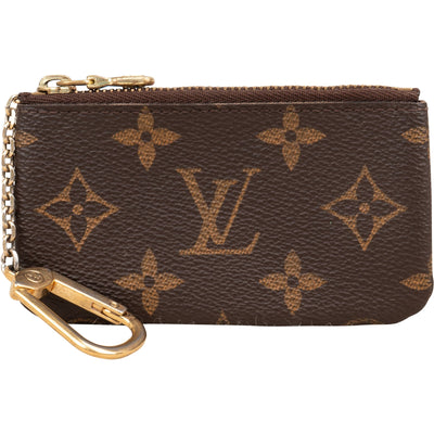 Louis Vuitton Monogram Canvas Key Pouch Pochette Cles Wallet