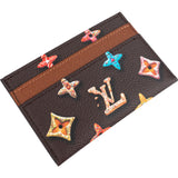 Louis Vuitton Monogram Chocolate Donut Double Card Holder Wallet