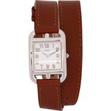 Hermès Silver Tone Cape Cod Double Tour CC1. 210 Woman Watch