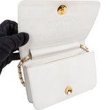 Chanel Quilted Lambskin 24K Gold Mini Crossbody Bag