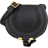 Chloé Back Leather Marcie Mini Saddle Crossbody Bag
