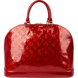 Louis Vuitton Monogram Red Vernis Leather Alma GM Handbag