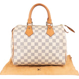 Louis Vuitton Monogram Damier Azur Canvas Speedy 25 Handbag