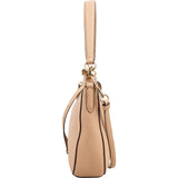 Coach Pebbled Leather Teri Hobo Crossbody Shoulder Bag