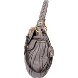 Miu Miu Matelassé Nappa Leather City Coffer Hobo Shoulder Bag