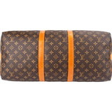Louis Vuitton Monogram Canvas Keepall 50 Bandoulière Travel Bag