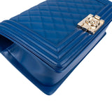 Chanel Quilted Lambskin Medium Boy Single Flap Crossbody Bag