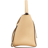 Celine Beige Grained Calfskin Belt Handbag