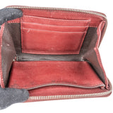 Gucci Guccissima Metallic Leather Zip Around Small Wallet