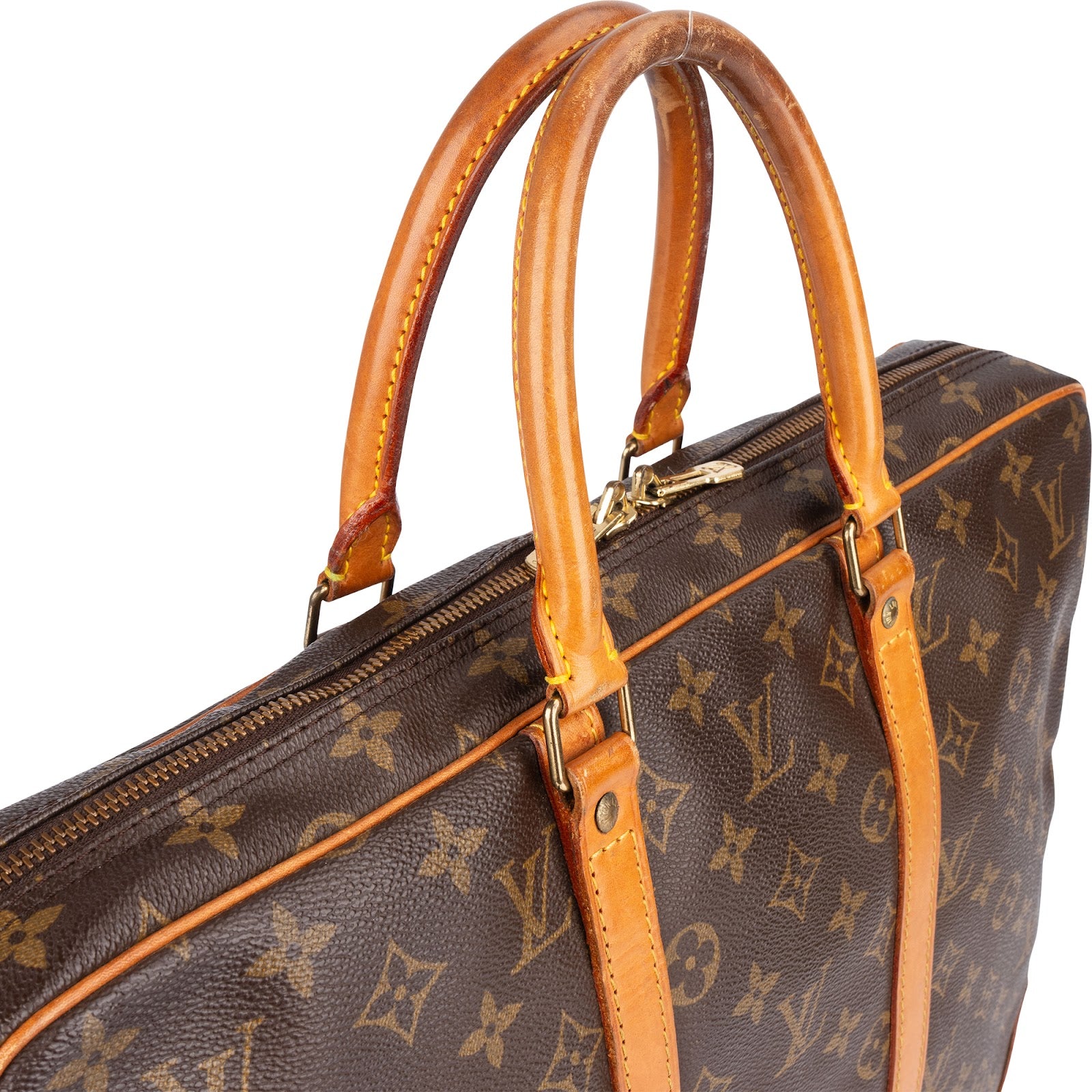 Louis Vuitton Canvas Monogram Porte Documents Business Handbag - vintageandkickz