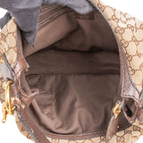 Gucci Monogram GG Canvas Horsebit Hobo Shoulder Bag