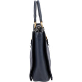 Miu Miu Blue Vitello Leather Tote Handbag