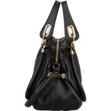 Chloé Black Leather Paraty Handbag