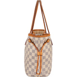 Louis Vuitton Monogram Damier Azur Canvas Neverfull PM Handbag