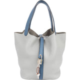 Hermès Taurillon Clemence Bicolor Picotin Lock 22 (MM) Handbag