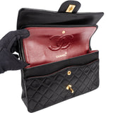 Chanel Quilted Lambskin 24K Gold Medium Double Flap Shoulder Bag