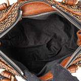 Chloé Woven Cotton Paddington Satchel Handbag