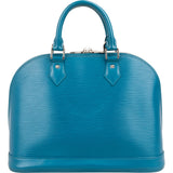 Louis Vuitton Blue Epi Leather Alma PM Handbag