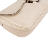 Louis Vuitton White Epi Leather Montaigne Clutch Shoulder Bag