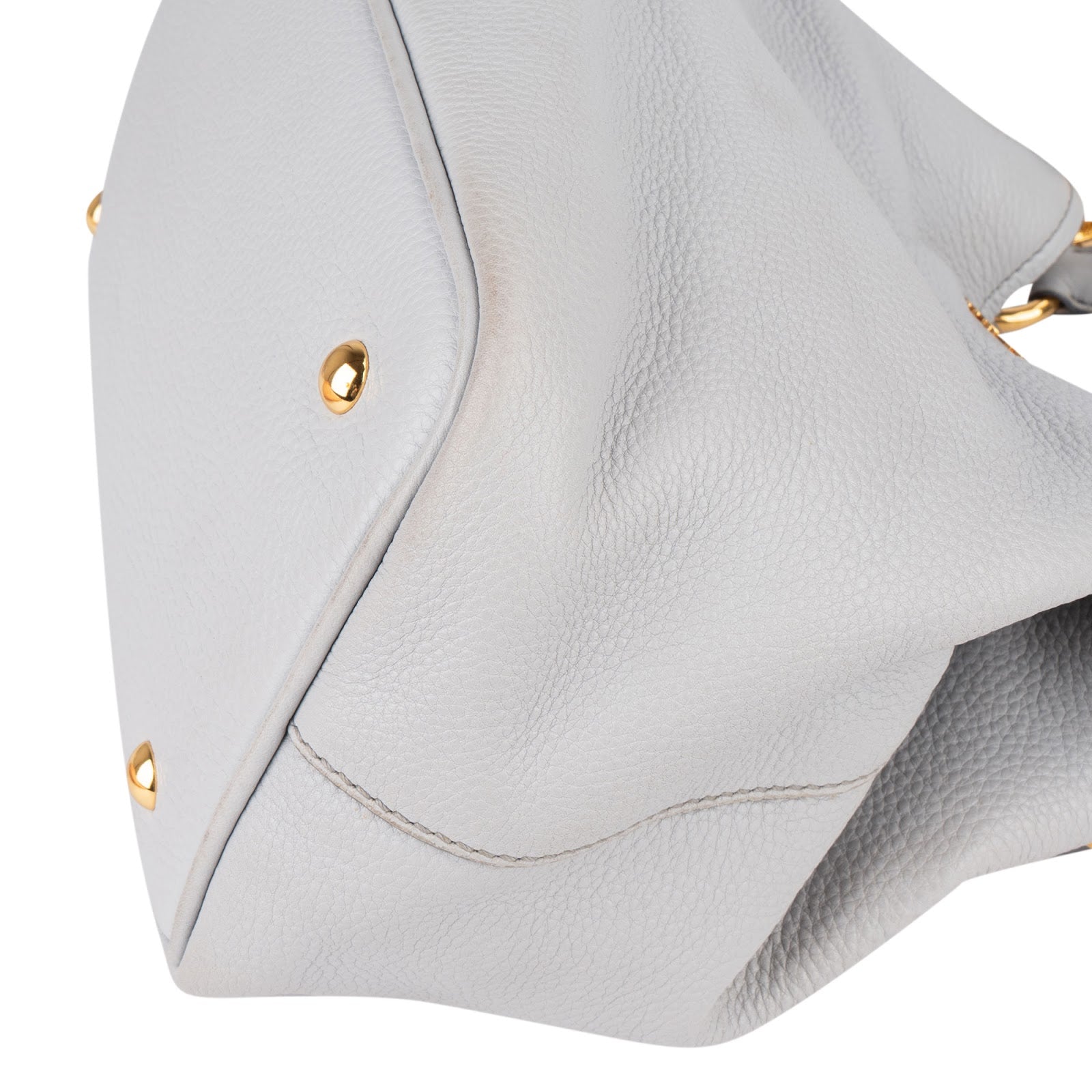 Miu Miu Vitello Lux Leather Handbag - vintageandkickz