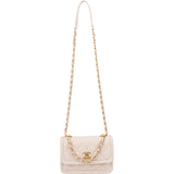 Chanel Quilted Lambskin Small Single Flap Crossbody Handbag