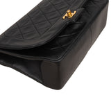 Chanel Quilted Lambskin 24K Gold Single Flap Crossbody Bag
