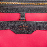 Louis Vuitton Noir Taurillon Leather Capucines MM Handbag