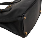 Prada Noir Saffiano Leather Small Galleria Handbag