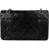 Chanel Quilted Lambskin 24K Gold Medium Double Flap Crossbody Bag