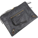 Balenciaga Leather Classic Arena Laptop Case Clutch