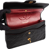 Chanel Quilted Lambskin 24K Gold Medium Double Flap Shoulder Bag