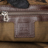 Fendi Monogram FF Zucca Canvas Mamma Baguette Shoulder Bag