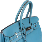Hermès Blue Jean Togo Leather Birkin 35 Handbag