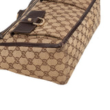 Gucci Monogram GG Canvas Abbey D-Ring Pocket Tote Shoulder Bag