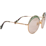 Miu Miu Gold Tone Green Ombre SMU52S Round Sunglasses SMU51Q